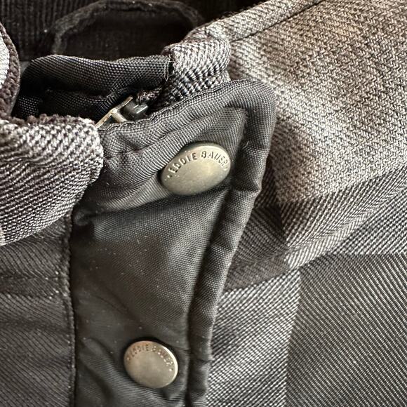 Eddie Bauer Puffer Jacket Coat Buffalo Plaid Trim - Picture 6 of 9